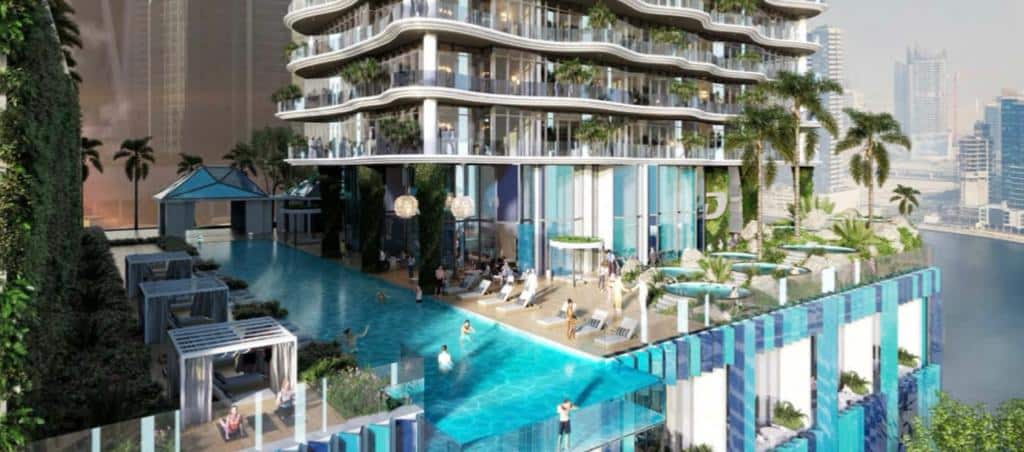 Chic-Tower-Dubai-public-pool